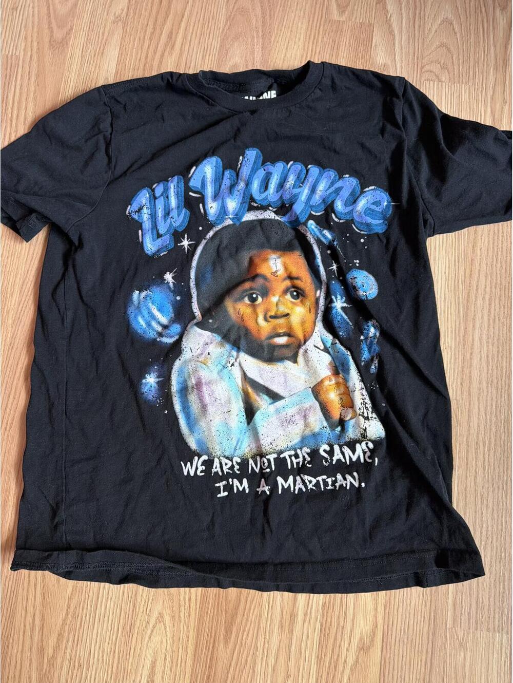 Lil Wayne Black Tee Size Small